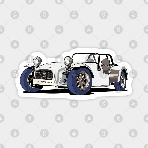 Caterham 7 in white Magnet by Webazoot