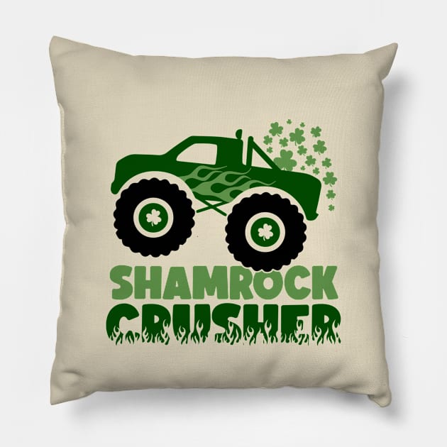 Shamrock Crusher Pillow by GoodWills