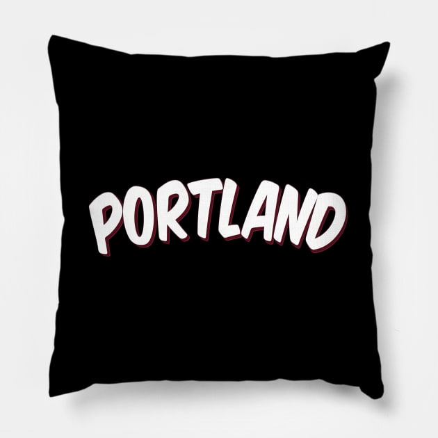 Portland Pillow by ProjectX23Red
