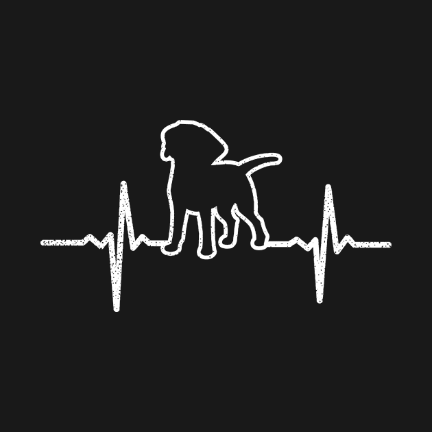 Dog Heartbeat Shirt | Dog Owner Heartbeat Gift by Gawkclothing