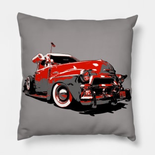 Oldschool Chevy Lowrider Truck Pillow