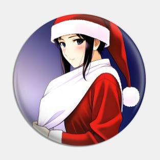 Santa Girl Pin