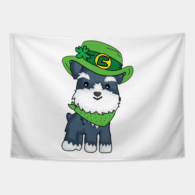 St Patricks Day Leprechaun Dog Tapestry by Gift Designs