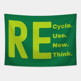 Recycle Reuse Renew Rethink Tapestry