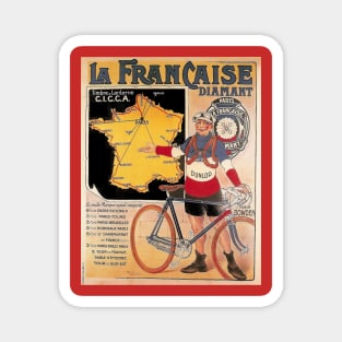 La Francaise Diamont Tour De France Advertising Poster Print Magnet