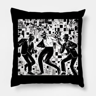 ska dancing - two tone Pillow