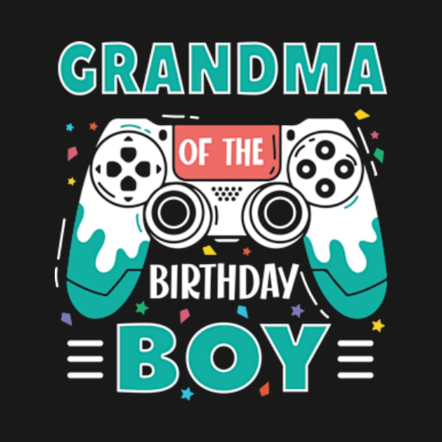 grandma Of The Birthday Boy Video Game B-day Gift For Boys Kids by Patch Things All