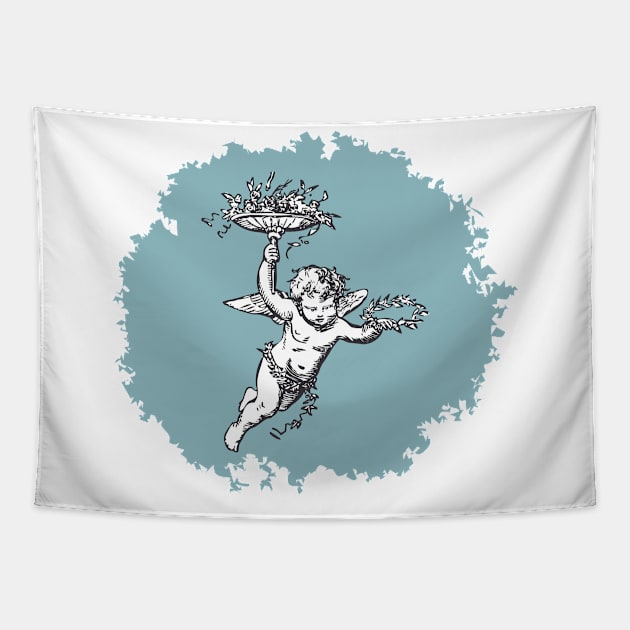 Cupid Tapestry by JunniePL