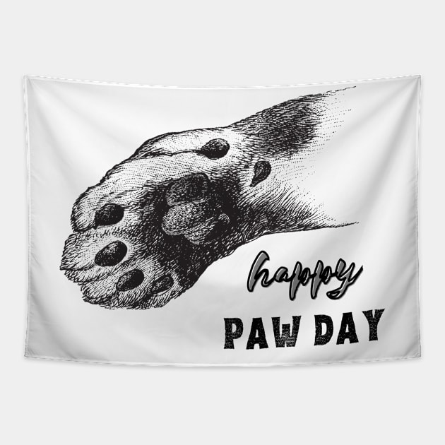 Happy Paw day Tapestry by NICHE&NICHE