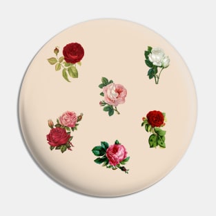 Vintage Roses pack Pin