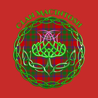 MacIntosh Scottish Tartan Celtic Thistle T-Shirt