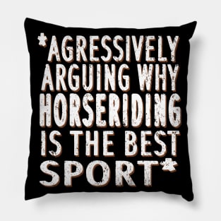 Horses gift idea girl sport riding western Pillow