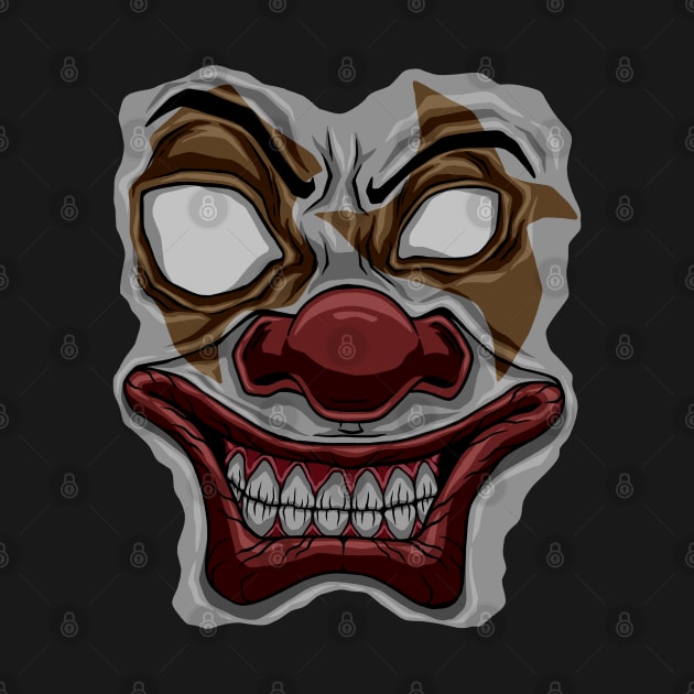 crazy clown face by JiraDesign