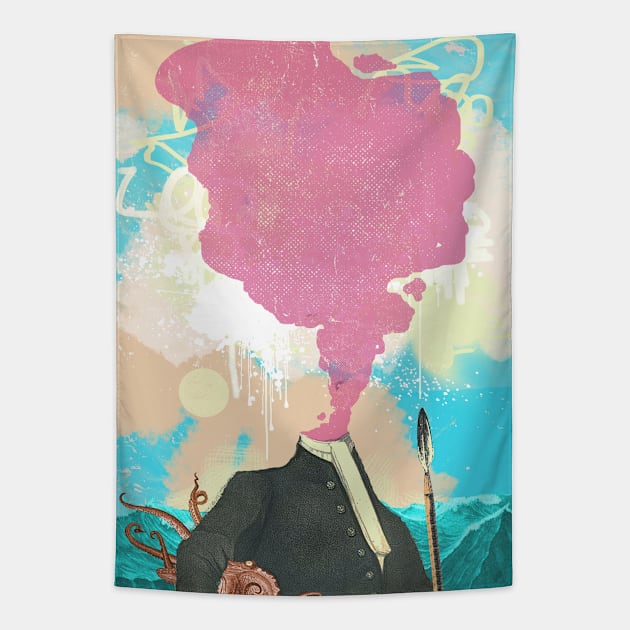 SEA CAPTAIN Tapestry by Showdeer