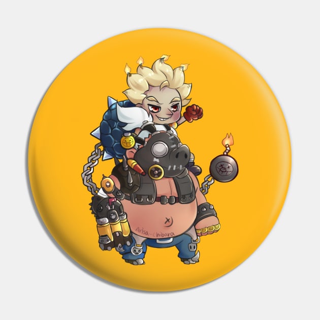 Junkrat Roadhog Pin by arisachibara