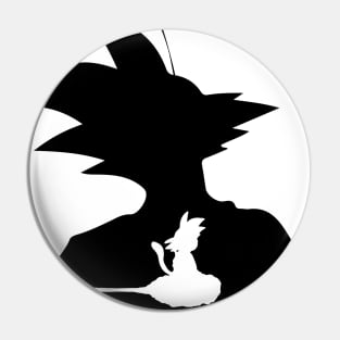 Goku Silhouette with Kid Goku Pin