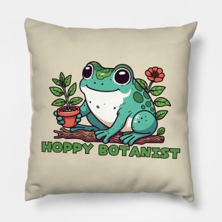 Froggy botanist Pillow