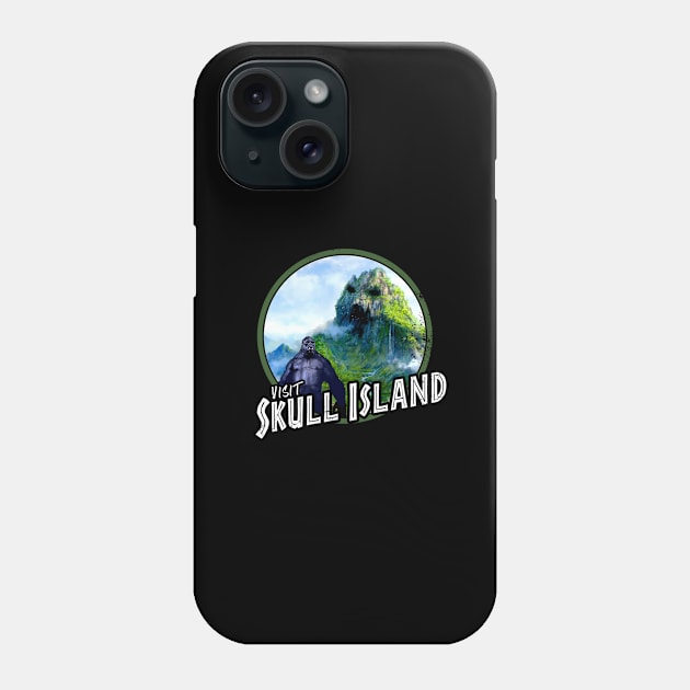 Visit Skull Island (Black Print) Phone Case by Nerdology