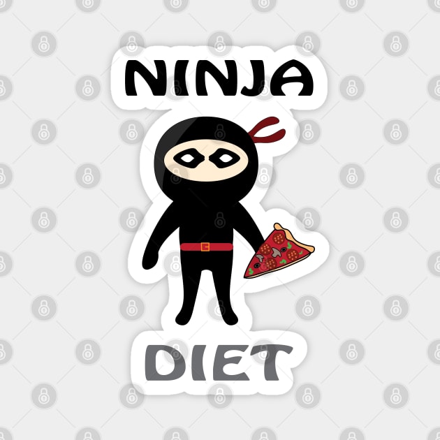 Ninja Diet Magnet by Mathew Graphic