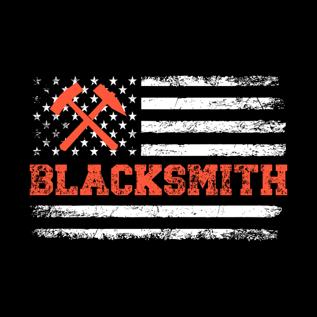 Blacksmith American Flag by The Jumping Cart