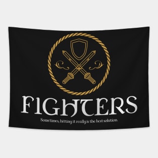 Fighters Fighter Dungeons Crawler and Dragons Slayer Tapestry