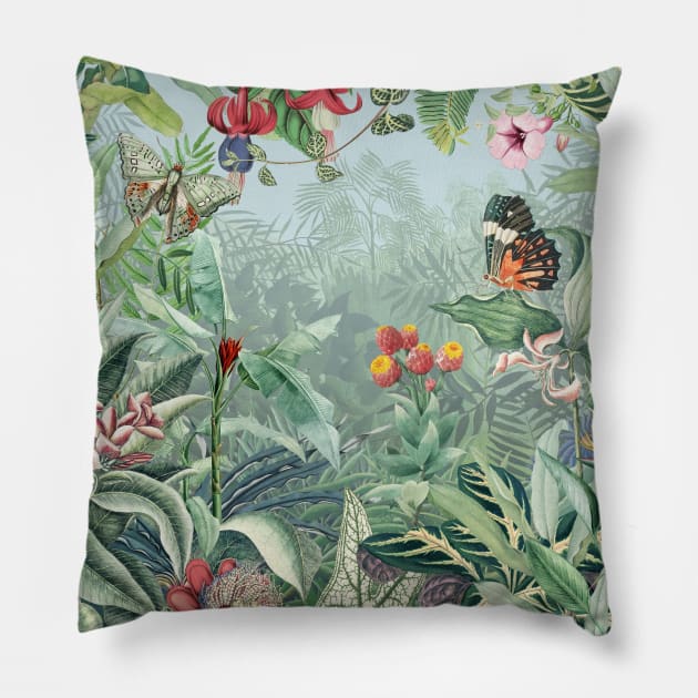 Tropical Paradise Pillow by CatyArte