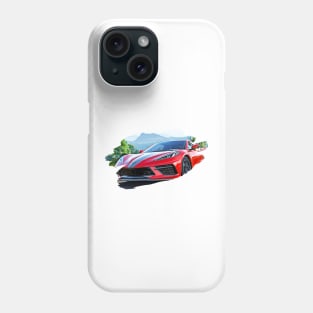 Corvette C8 Art Print Phone Case