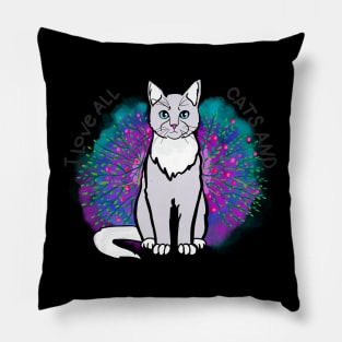 I love all cats and. Pillow