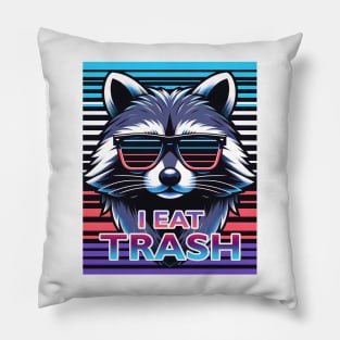 I Eat Trash Pillow