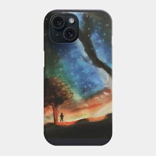 night starry sky panting Phone Case