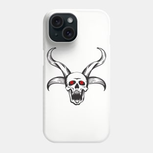 Halloween Scary Red Eye Skull Phone Case
