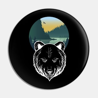 Bear by nature Pin