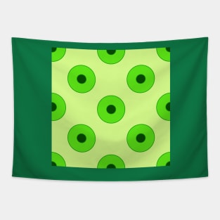 Green vintage duplo dots Tapestry