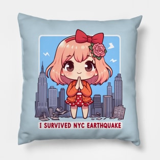 I Survived The NYC Earthquake 2024 Pillow