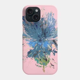 Blue Thistle Flowers Phone Case