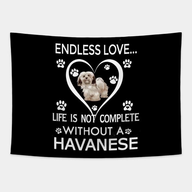 Havanese Lovers Tapestry by bienvaem