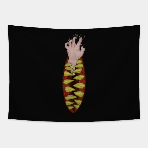 Hungry terror Tapestry by juliusllopis