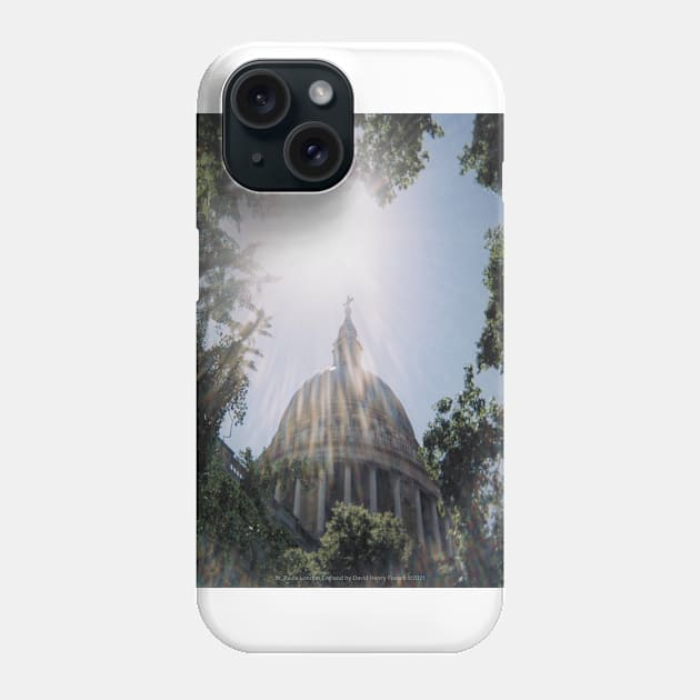 St. Pauls Sun Rays London England Phone Case by Fussell Films