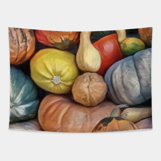 Pumpkin Patch Tapestry by AJDesignsstuff