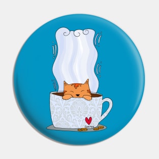 Tea Cat Pin