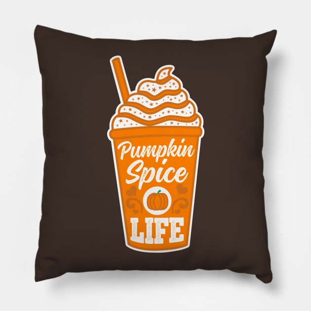 Pumpkin Spice Life Pillow by DetourShirts