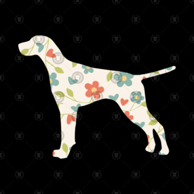 German Shorthair Pointer Funny Gift Dog Mom Dad Silhouette