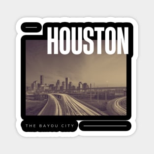 Houston cityscape Magnet