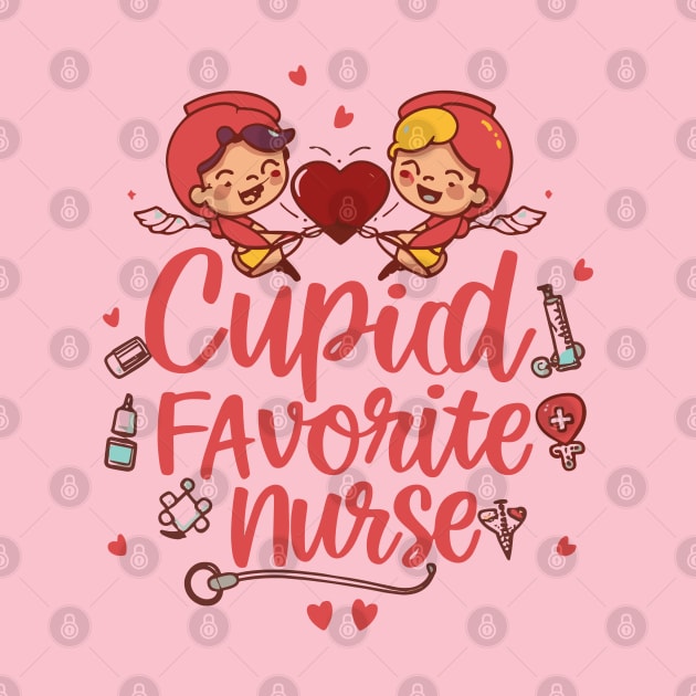 Cupids Favorite Nurse Valentines Day by YuriArt