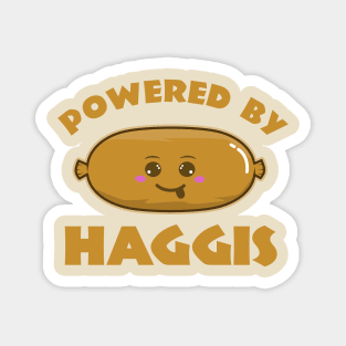 Powered By Haggis, Cute Kawaii Haggis Magnet