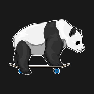 Panda Skater Skateboard T-Shirt