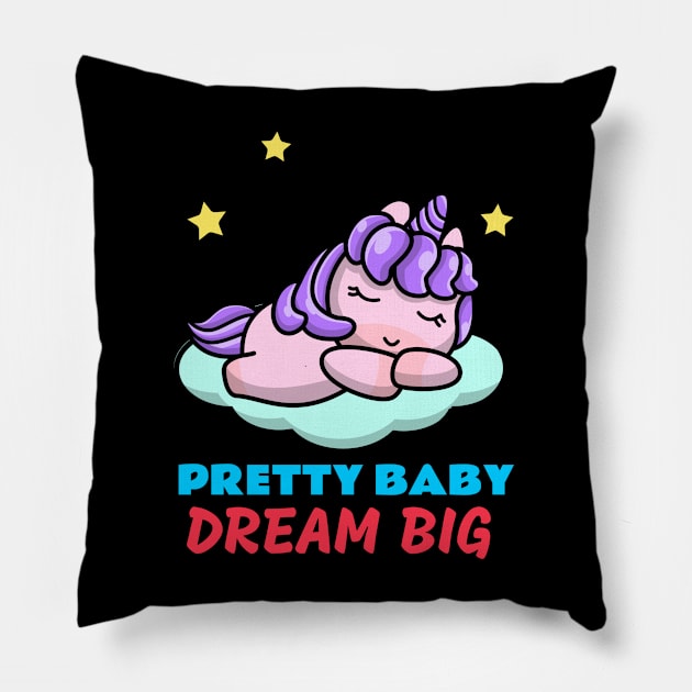 Pretty Baby Dream Big | Cute Kids Pillow by KidsKingdom