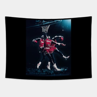 BASKETBALLART -CHICAGO MVP 23 GOAT DUNK Tapestry