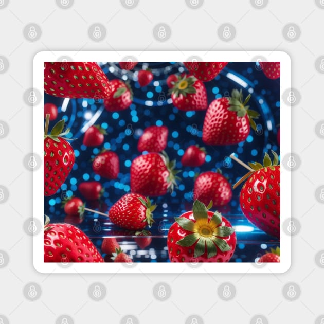 Strawberry disco Magnet by Kicosh