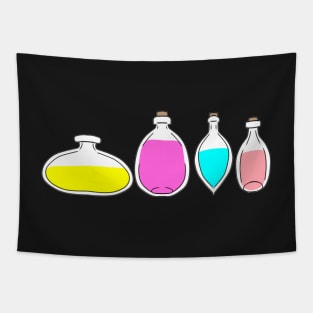 potion bottles illustration Tapestry